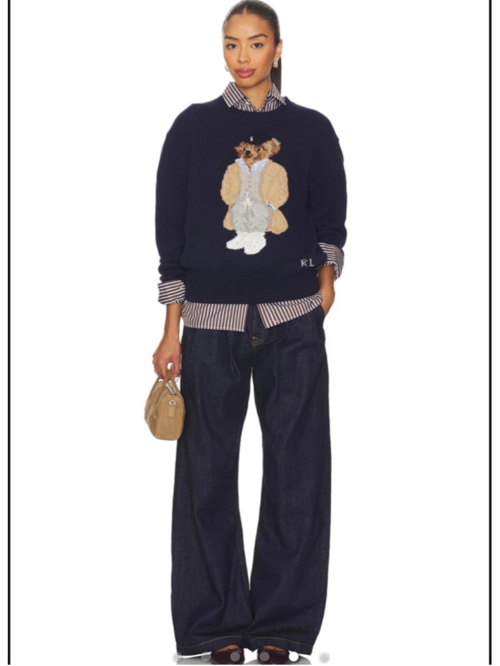 Polo Ralph Lauren Wool Classic Bear Crew Neck Sweater - Picture 6 of 8